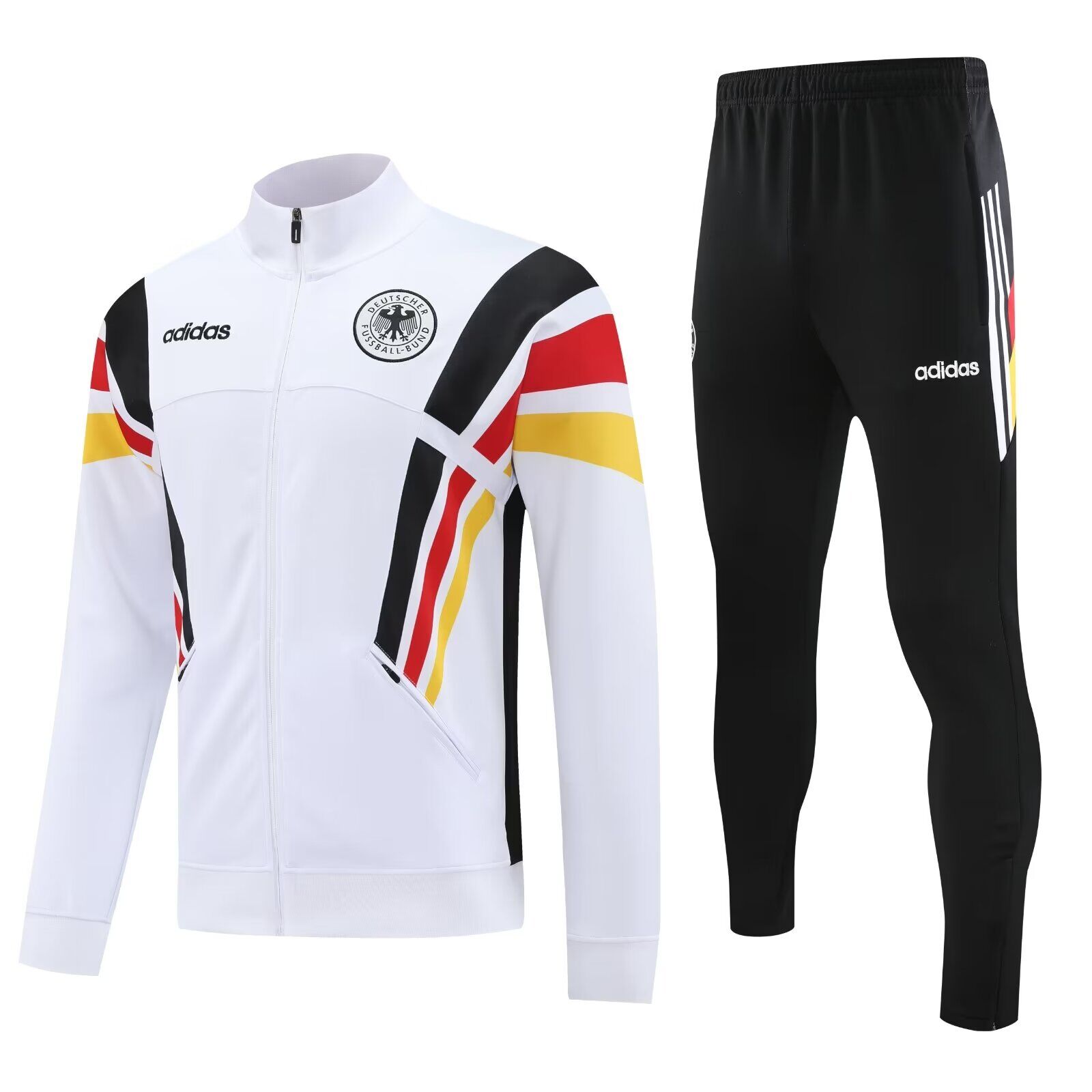 AAA Quality Germany 24/25 Tracksuit - White/Black/Red